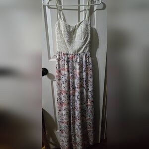 Women's XS floral maxi dress